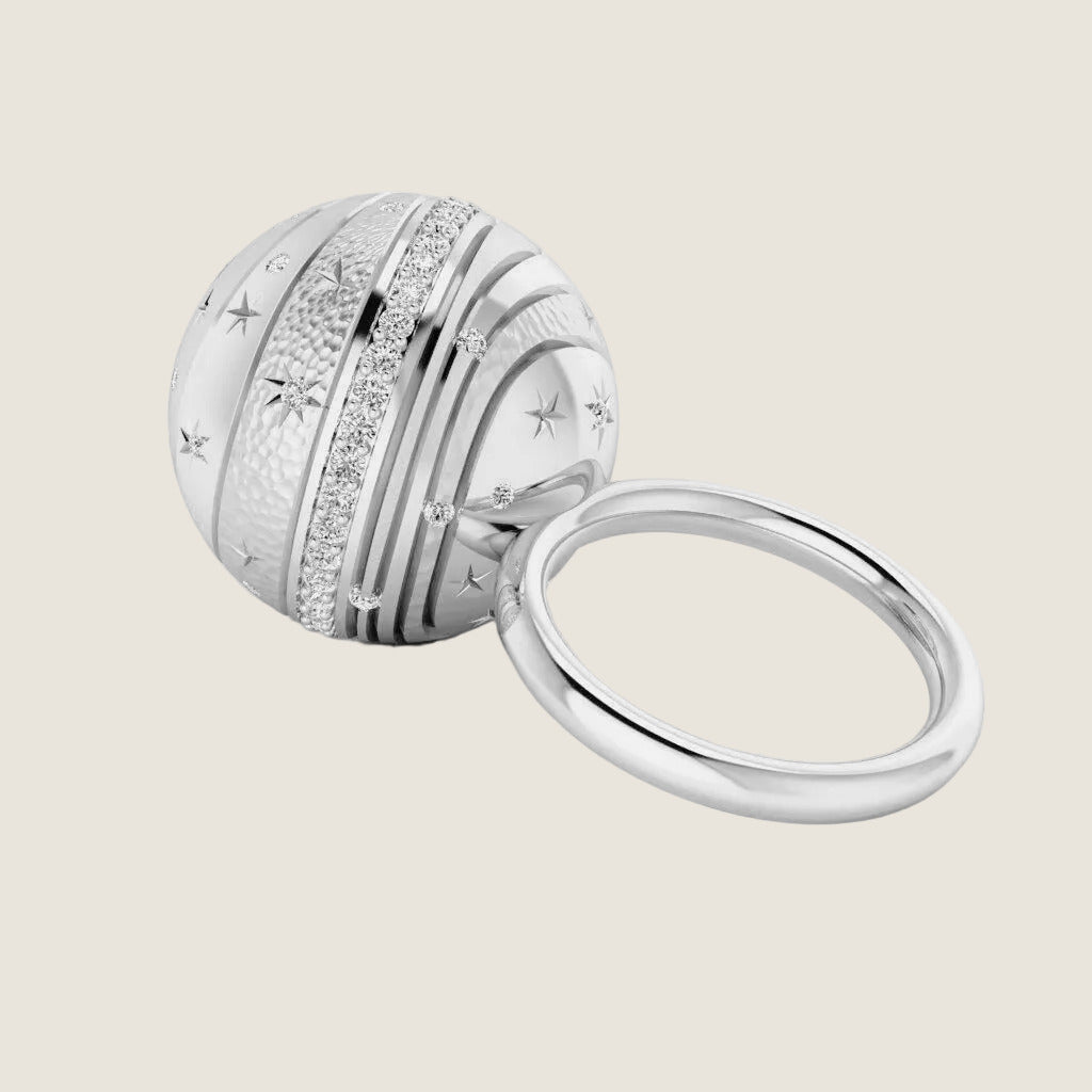Circle I — 925 Silver Sphere Ring | Sandrine Barabinot – SANDRINE