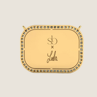 SB x Leila Magnetic — engraved reverse of the 18k gold pendant, Sandrine Barabinot x Leila Kashanipour