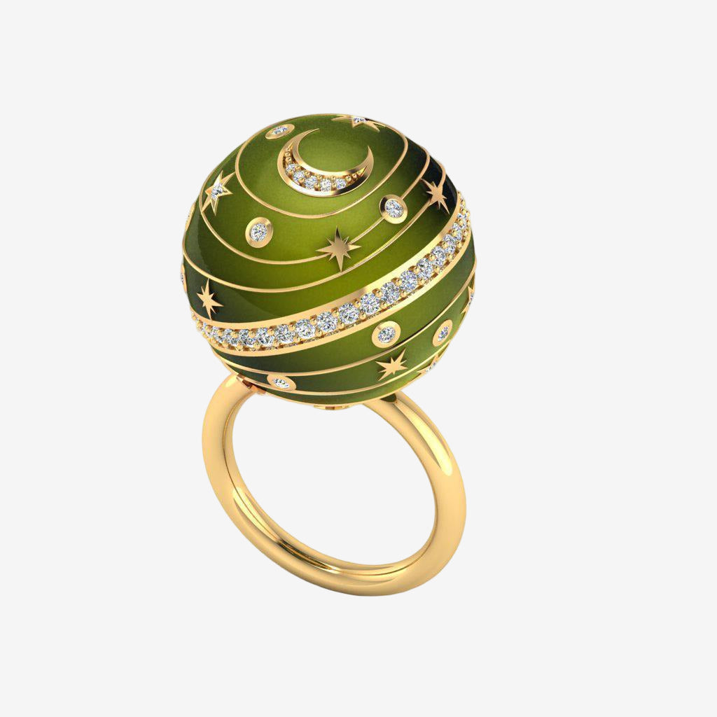 Bague Bubble Circle I Khaki